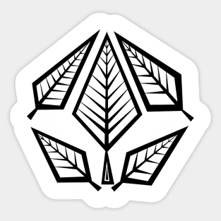 Angular Leaf Sticker